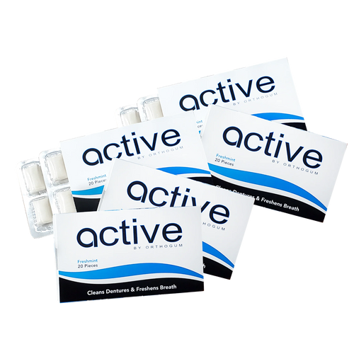 Active™ Denture Gum — 5 pack, 100 pieces